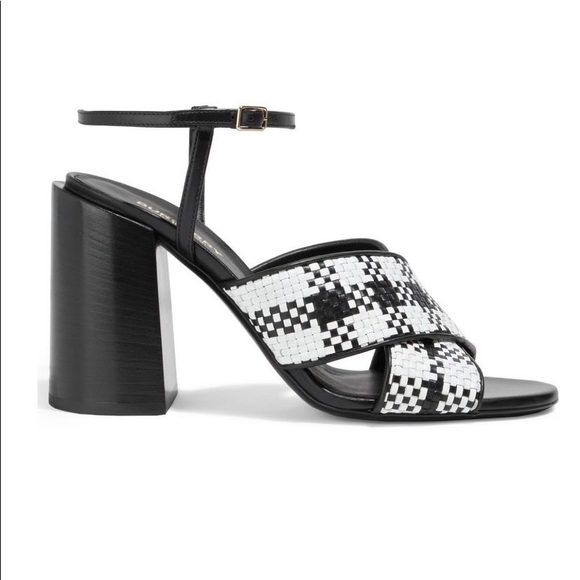 NWT BURBERRY PLAID SANDAL HEELS - Picture 4 of 4